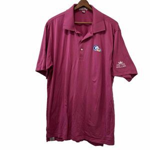 Peter Millar Golf Polo NBC Sports Pink  Short Sleeve XL